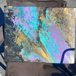 Acrylic pour painting